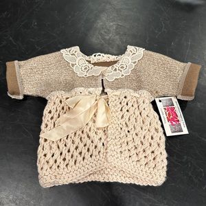 Hand Made and Brand New!! Baby wool and cotton coat ~ see pictures!!!